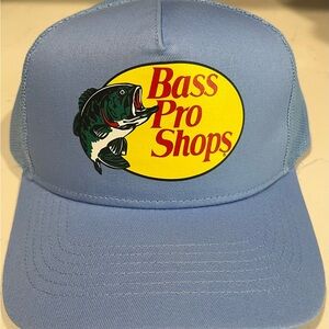 Bass Pro Shops Yellow and Blue Fishing Hat